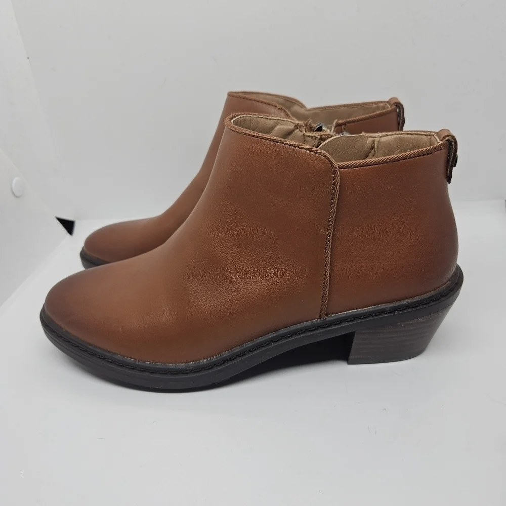 Sam Edelman Pryce Kids brown leather ankle boots size 3